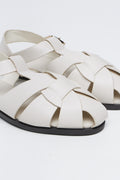 Cream Caged Ankle Strap Sandals (2)