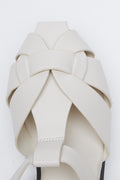 Cream Caged Ankle Strap Sandals (4)