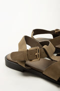 Tan Brown Caged Fisherman Sandals (3)