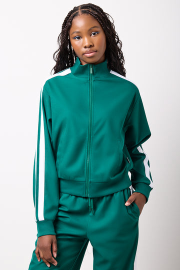 Green Zip Through Tracktop