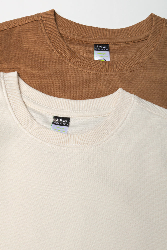 Boys Ribbed Long Sleeve T-Shirt (1)