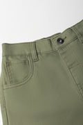 Khaki Denim Shorts (1)