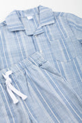 Blue Striped Shirt and Shorts (1)