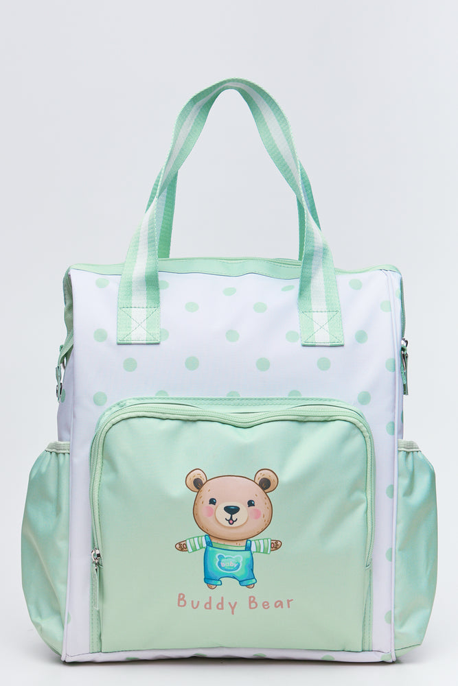 Buddy Bear Polka Dot Nappy Bag