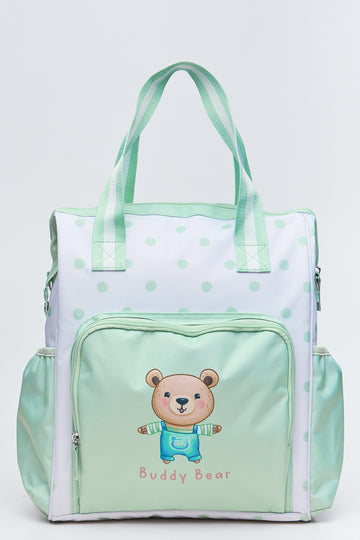 Buddy Bear Polka Dot Nappy Bag