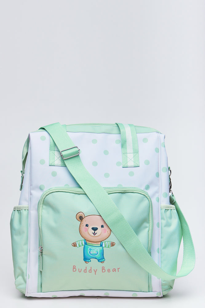 Buddy Bear Polka Dot Nappy Bag (1)