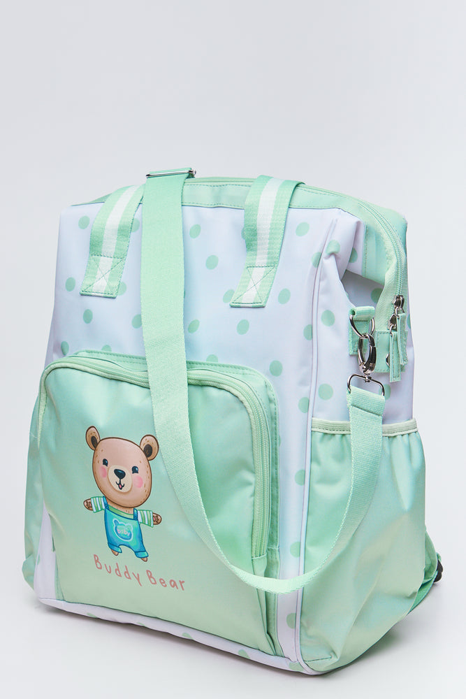Buddy Bear Polka Dot Nappy Bag (3)