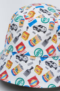 Retro Print Graphic Bucket Hat (1)