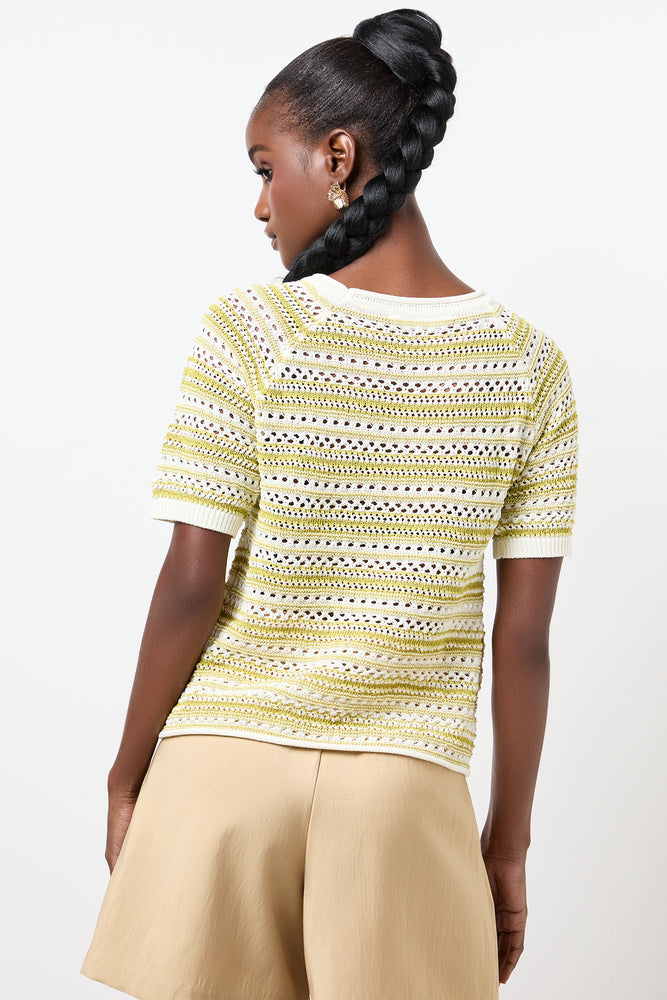 Green Milk Short Sleeve Knit (2)