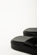 Black Flatform Thong Sandals (3)