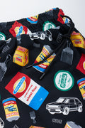 Printed All Over Fleece Shorts (1)