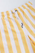 Yellow White Striped Swim Shorts (1)