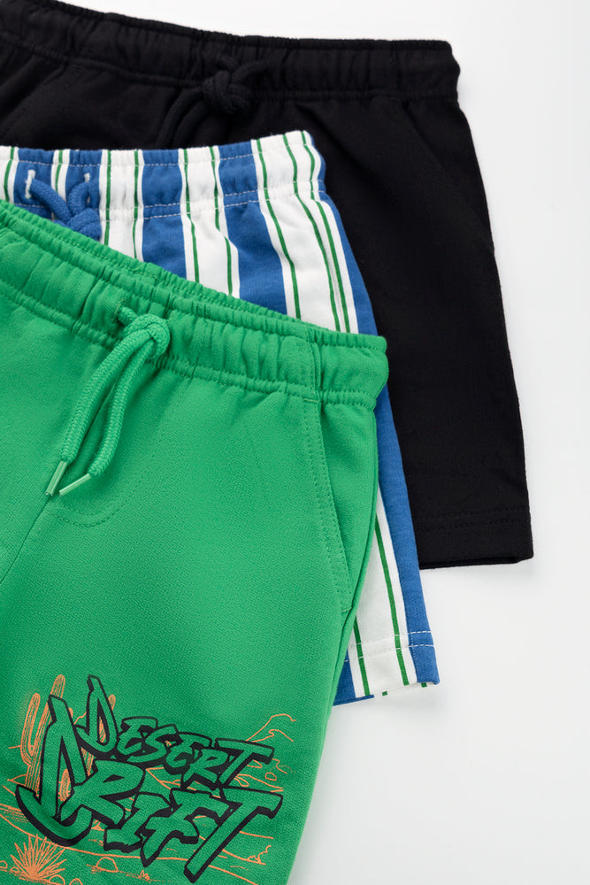 3 Pack Fleece Shorts (1)