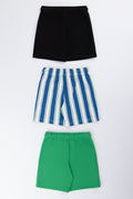 3 Pack Fleece Shorts (2)