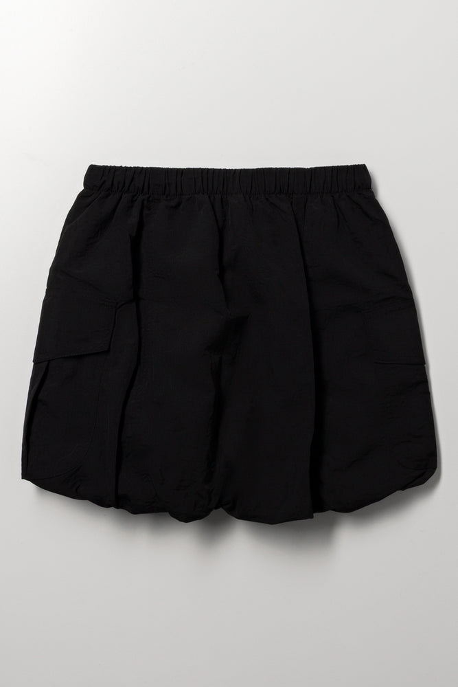 Black Cargo Bubble Skirt (2)