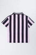 Pink Striped Oversized Sports T-Shirt (2)
