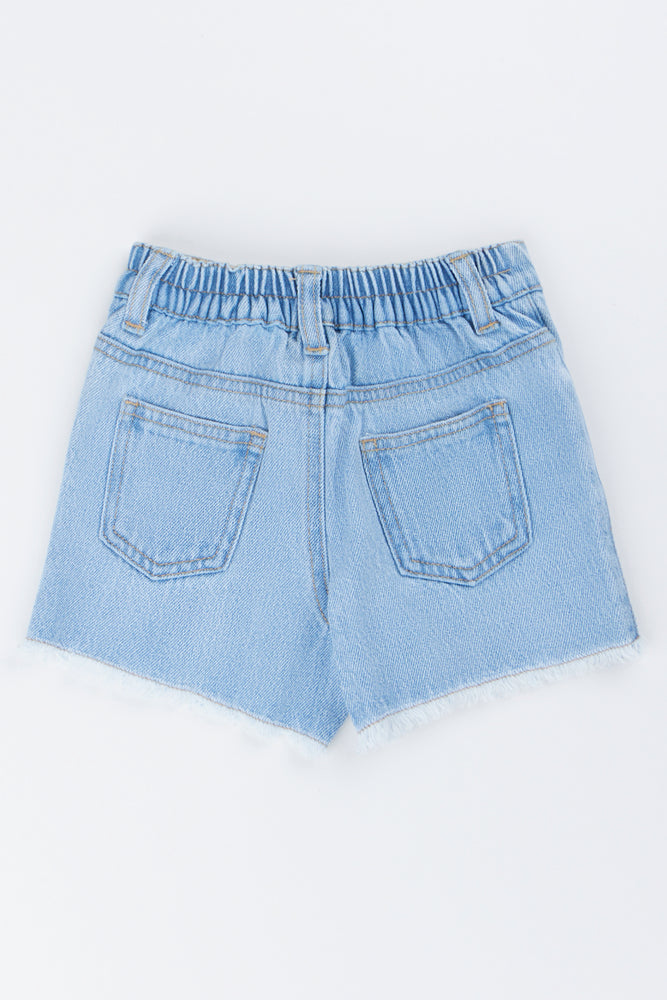 Floral Crochet Denim Shorts (2)