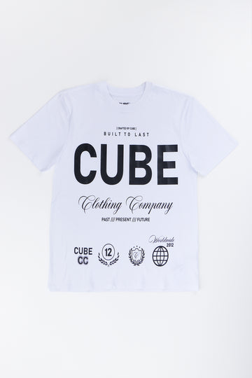 White Graphic Print T-Shirt