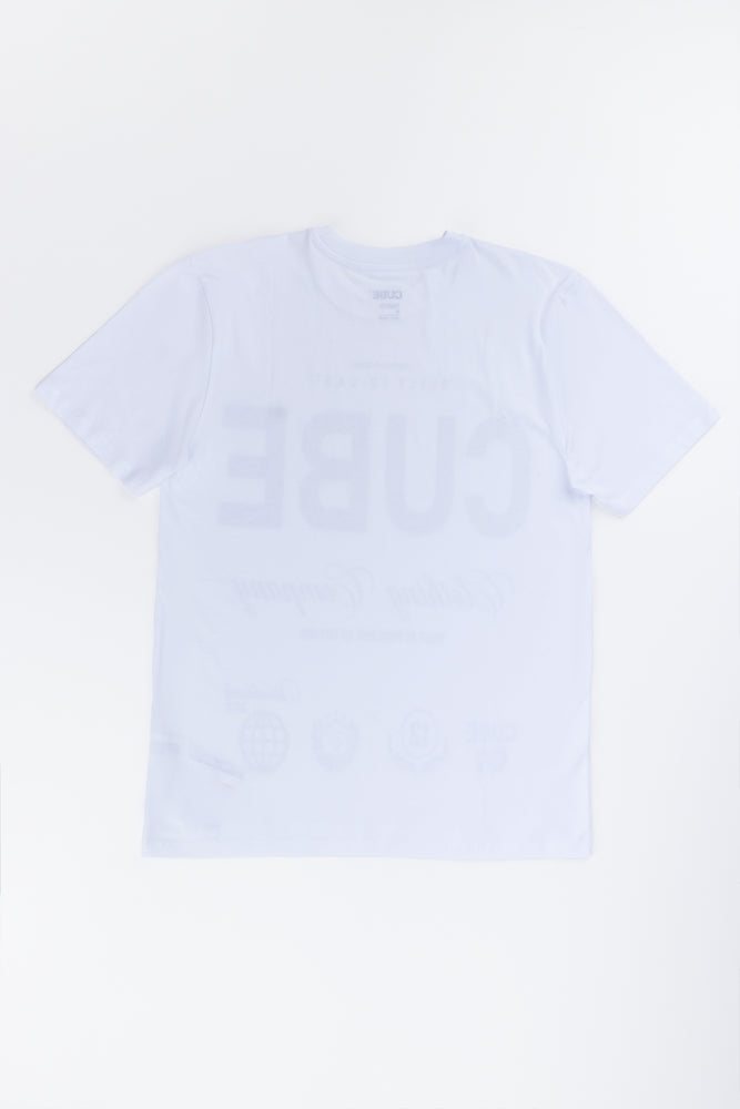White Graphic Print T-Shirt (2)