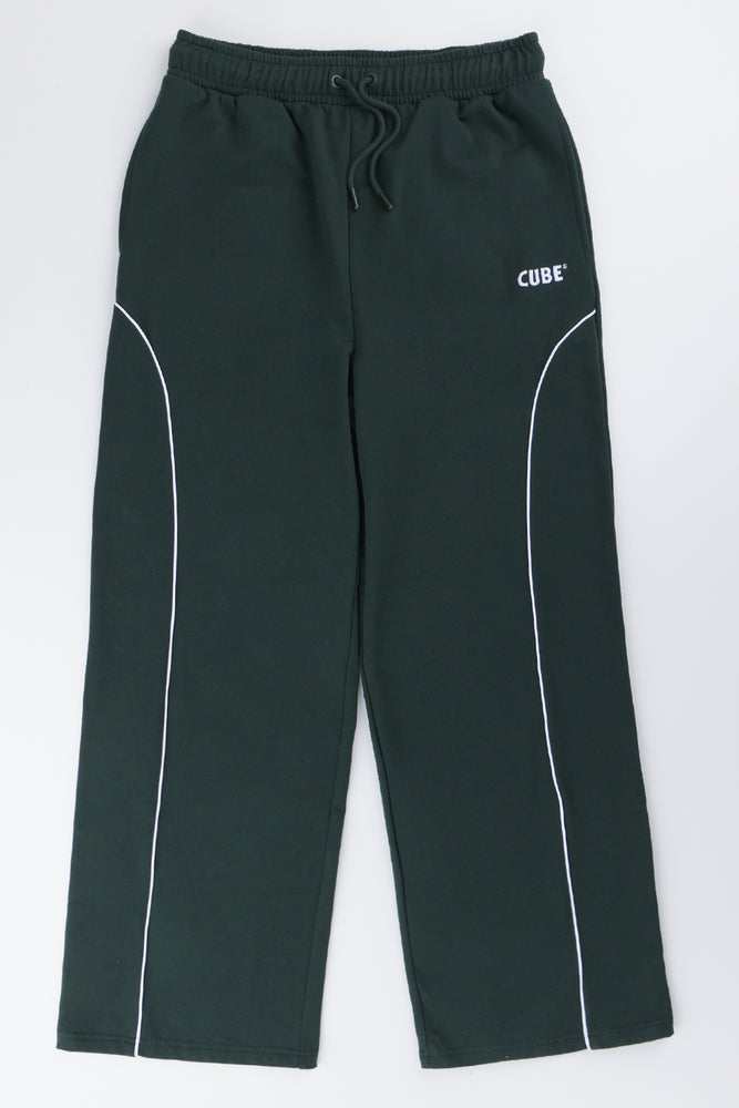 Forest Green Straight Leg Trackpants