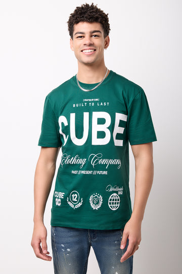 Forest Green Graphic Print T-Shirt