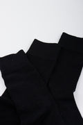 3 Pack Plain Black Socks (1)