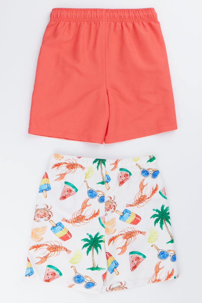 Coral Microfibre Shorts 2 Pack (2)