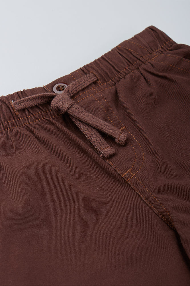 Chocolate Brown Pull On Pants (1)