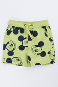 Lime Mickey Mouse Swim Shorts