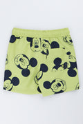 Lime Mickey Mouse Swim Shorts (2)
