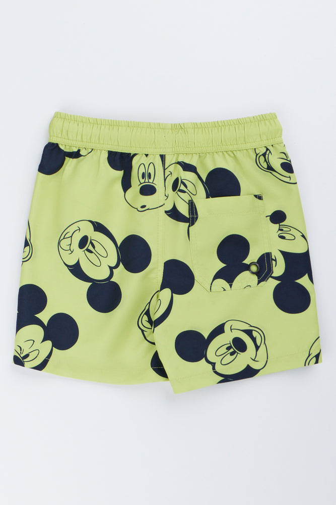Lime Mickey Mouse Swim Shorts (2)