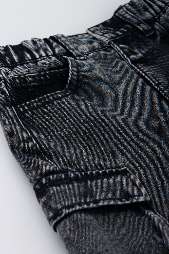 Dark Grey Multi Pocket Jeans (1)