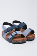Blue Two Strap Health Sandals