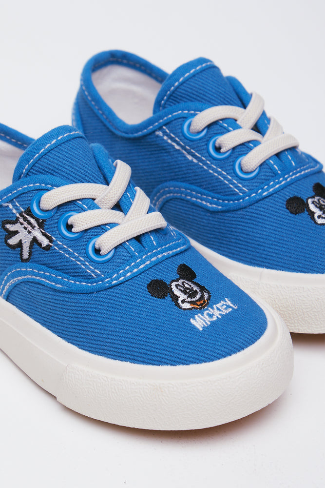Blue Mickey Mouse Canvas Sneakers (2)