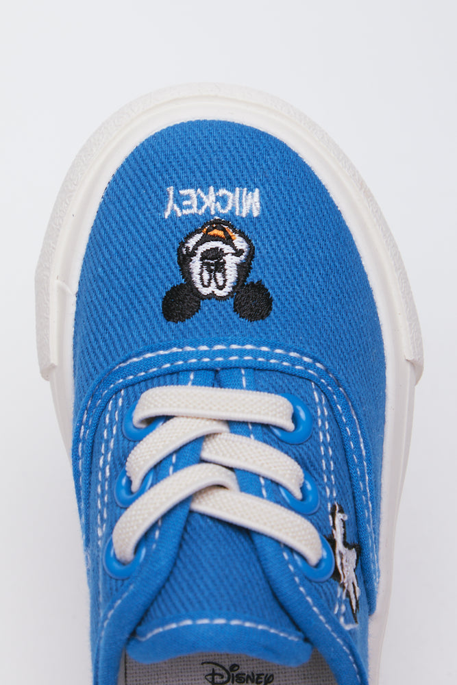 Blue Mickey Mouse Canvas Sneakers (4)