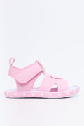 Pink Heart Open Toes Sandals (1)