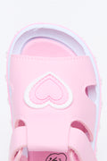 Pink Heart Open Toes Sandals (4)