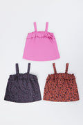 3 Pack Animal Print Vests