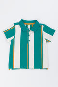 Green Stripe Rugby Golfer