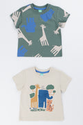 2 Pack Safari Animal T-Shirts