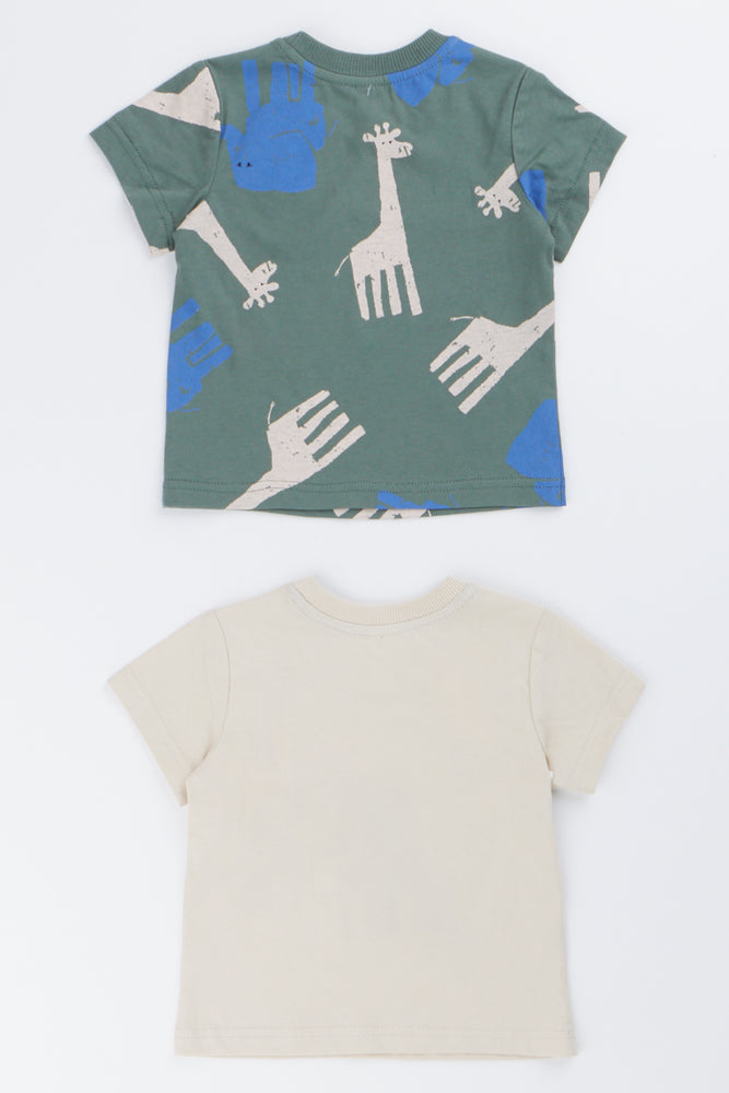 2 Pack Safari Animal T-Shirts (2)