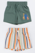 2 Pack Safari Knit Shorts