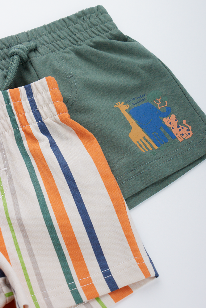 2 Pack Safari Knit Shorts (1)