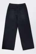 Black Wideleg Denim Jeans (2)