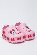 Pink Minnie Mouse Light Up Clogs