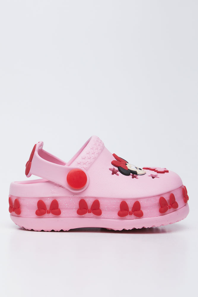Pink Minnie Mouse Light Up Clogs (1)