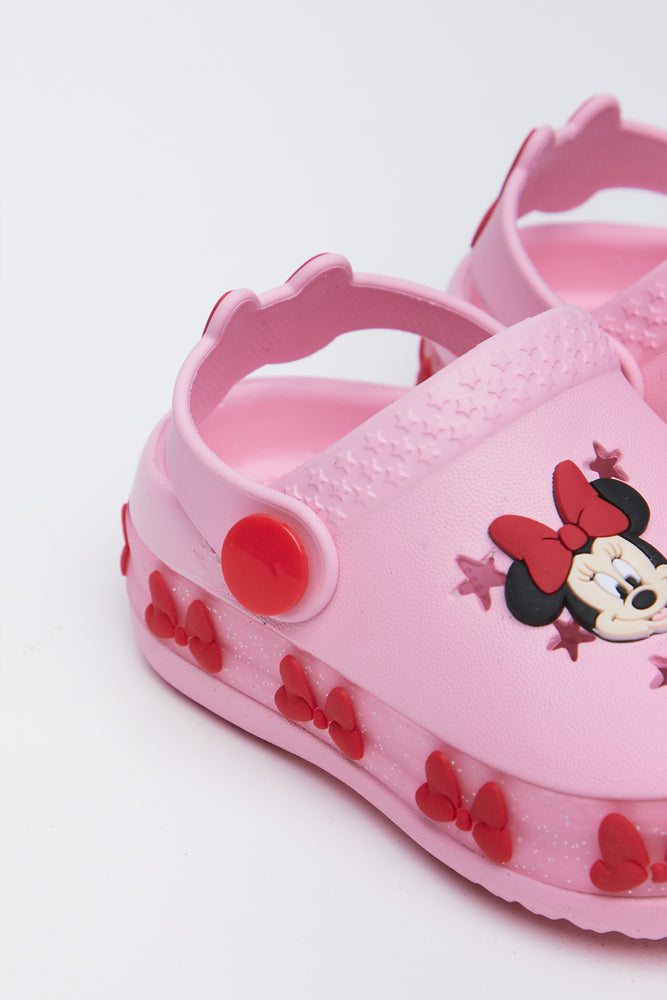 Pink Minnie Mouse Light Up Clogs (3)