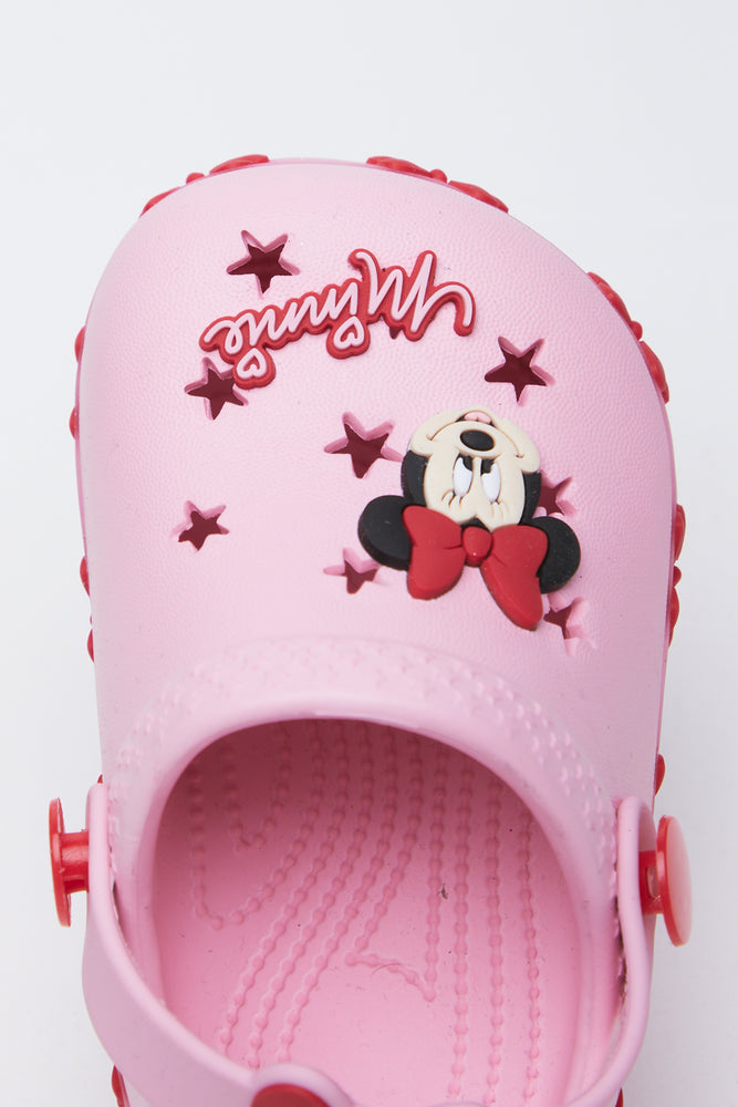 Pink Minnie Mouse Light Up Clogs (4)