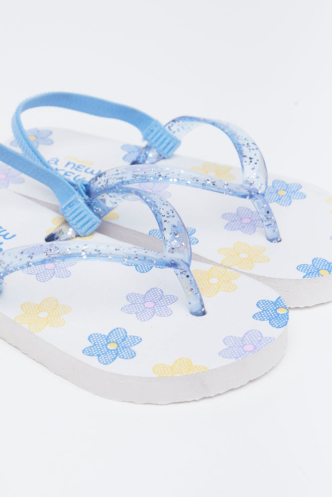 Floral Daisy Flip Flops (2)