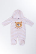 White Stripe Buddy Bear Jumpsuit